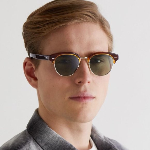 Oliver Peoples Cary Grant 2 Optical Frames in Emerald Bark MSRP$436 Great Gift - Picture 12 of 16